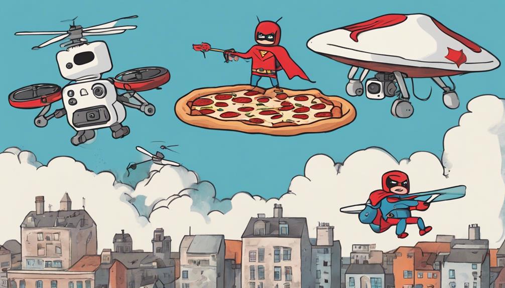 creative and humorous drone uses