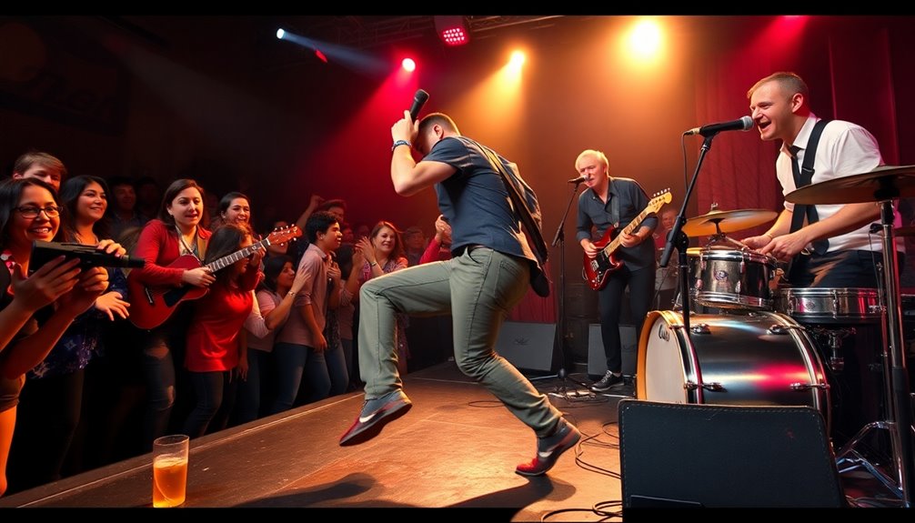 concert mishaps entertain equally
